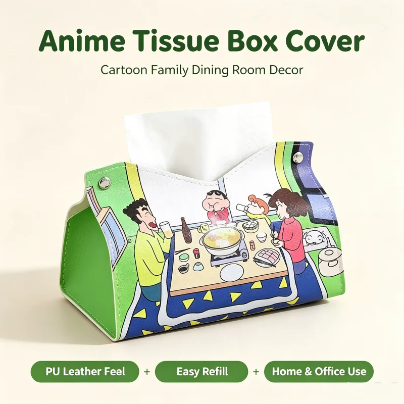 Neues Modell Crayon Shin-chan Taschentuchbox - Cartoon-Stil Wohnzimmer-Serviettenbox für den Heimgebrauch - Kreatives Dekorationsobjekt