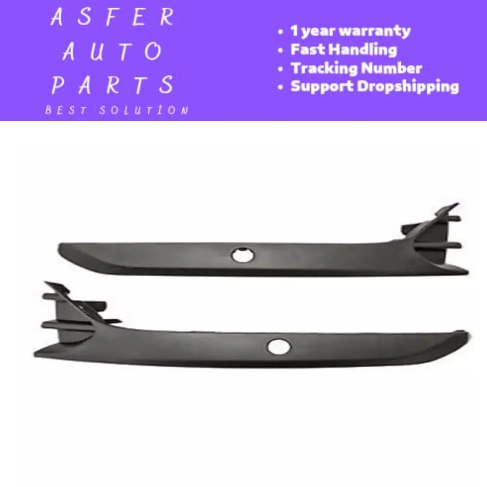 FRONT BUMPER LOWER SIDE MOLDING TRIM WITH PDC PAIR FOR RENAULT CLIO 4 IV 2016-2019 MODELS FAST SHIPMENT   601983004R-601990085R