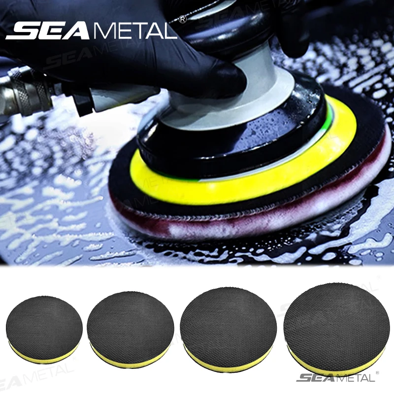 SEAMETAL 3-6 Inch Interface Cushion Pad High Density PU Foam Buffing Pad Detailing Waxing Sponge for Auto Care Cleaning Tools