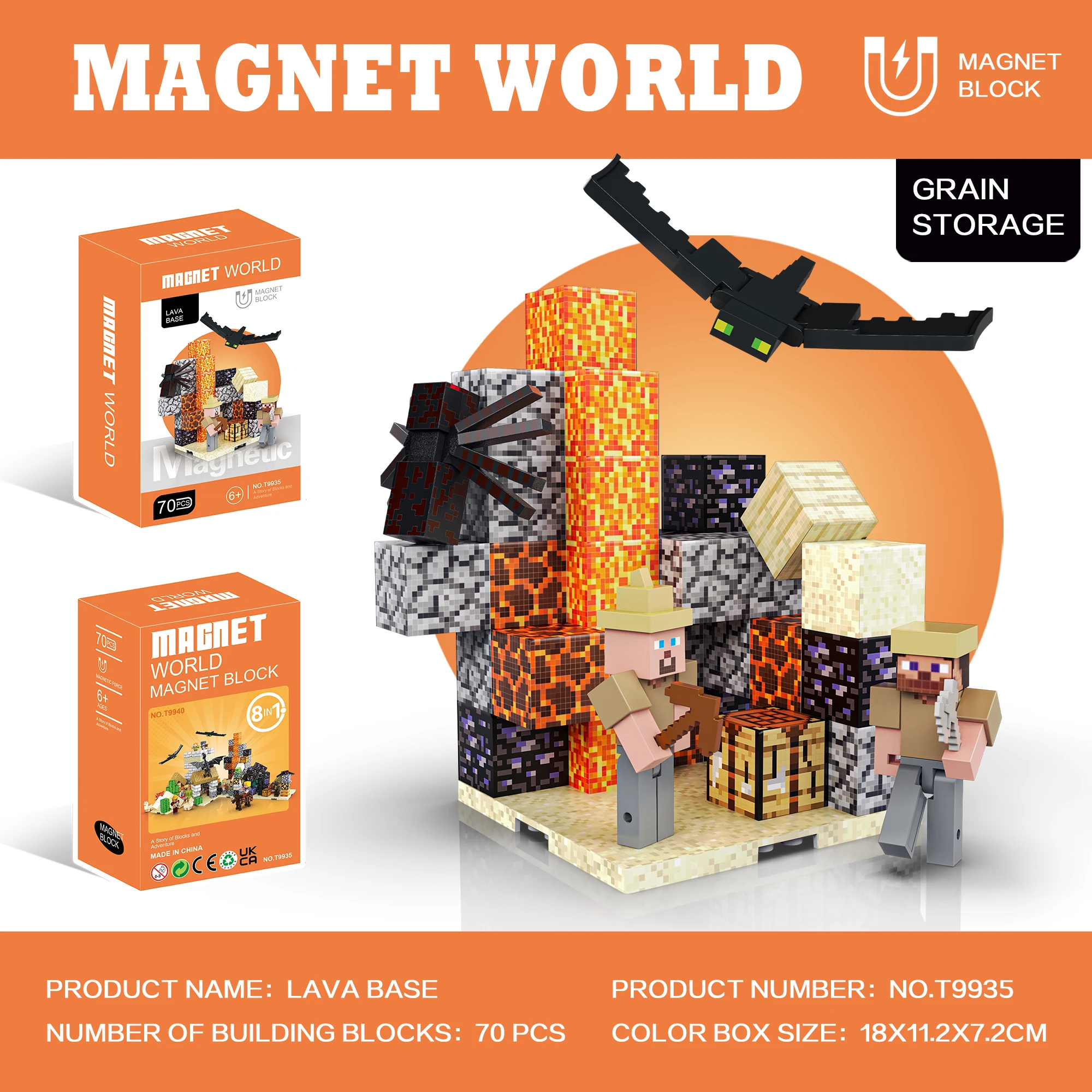 Moje magnetyczne klocki konstrukcyjne 3D, seria Desert, magnetyczne klocki konstrukcyjne DIY dla dzieci, prezenty dla dzieci