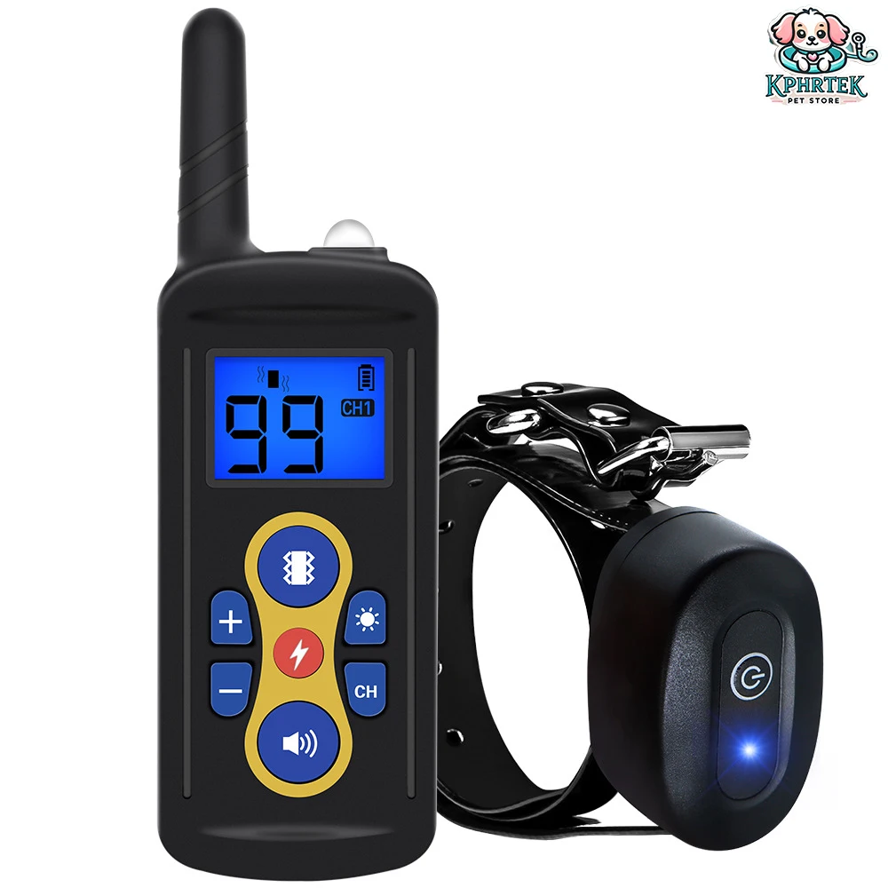 

For 1 Dog Electric dog training collar 800m training collar anti-dog barking recycle all vibration sound dog training device bar