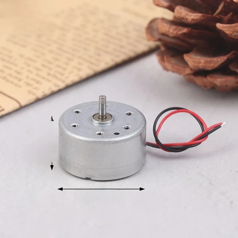 RF-300EA-1D390 DC 1.5V 3V 5V 6V 7250RPM Mini Muet 24mm Round Spindle Motor pride Metal Brush Engine DIY Solar Power Toy Model