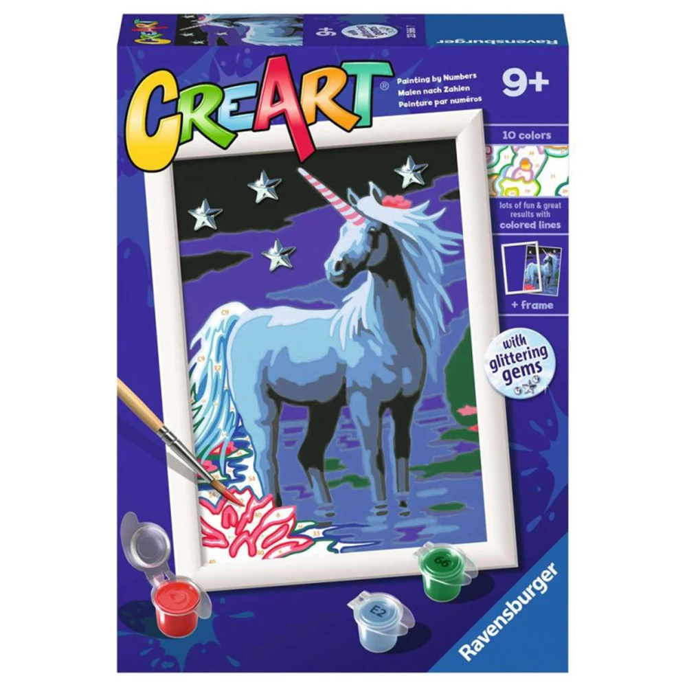 RAVENSBURGER CREART MAGICAL UNICORN PAINTING KIT, 23566, original, toys, boys, girls, gifts, collector, store, new, games, family, puzzle