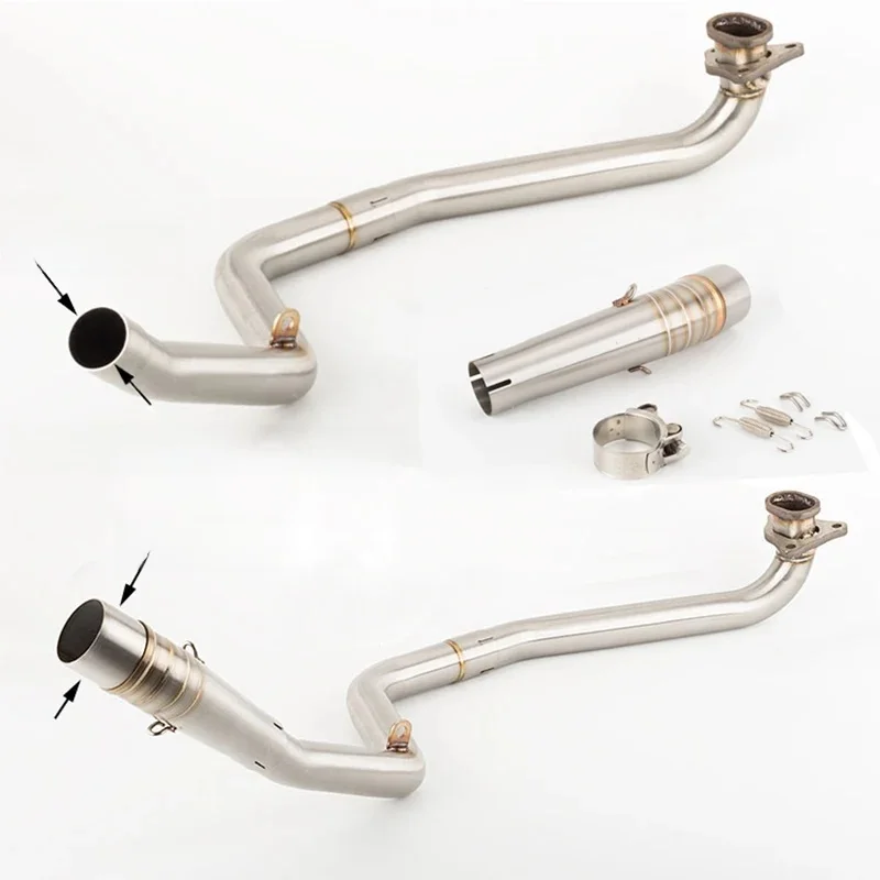 Tuyau d'échappement Decat pour moto, sans lacet, pour Honda NC700X NC700S NC750X NC750S NC 750 DCT 2012 – 2020, tuyau de liaison avant et central