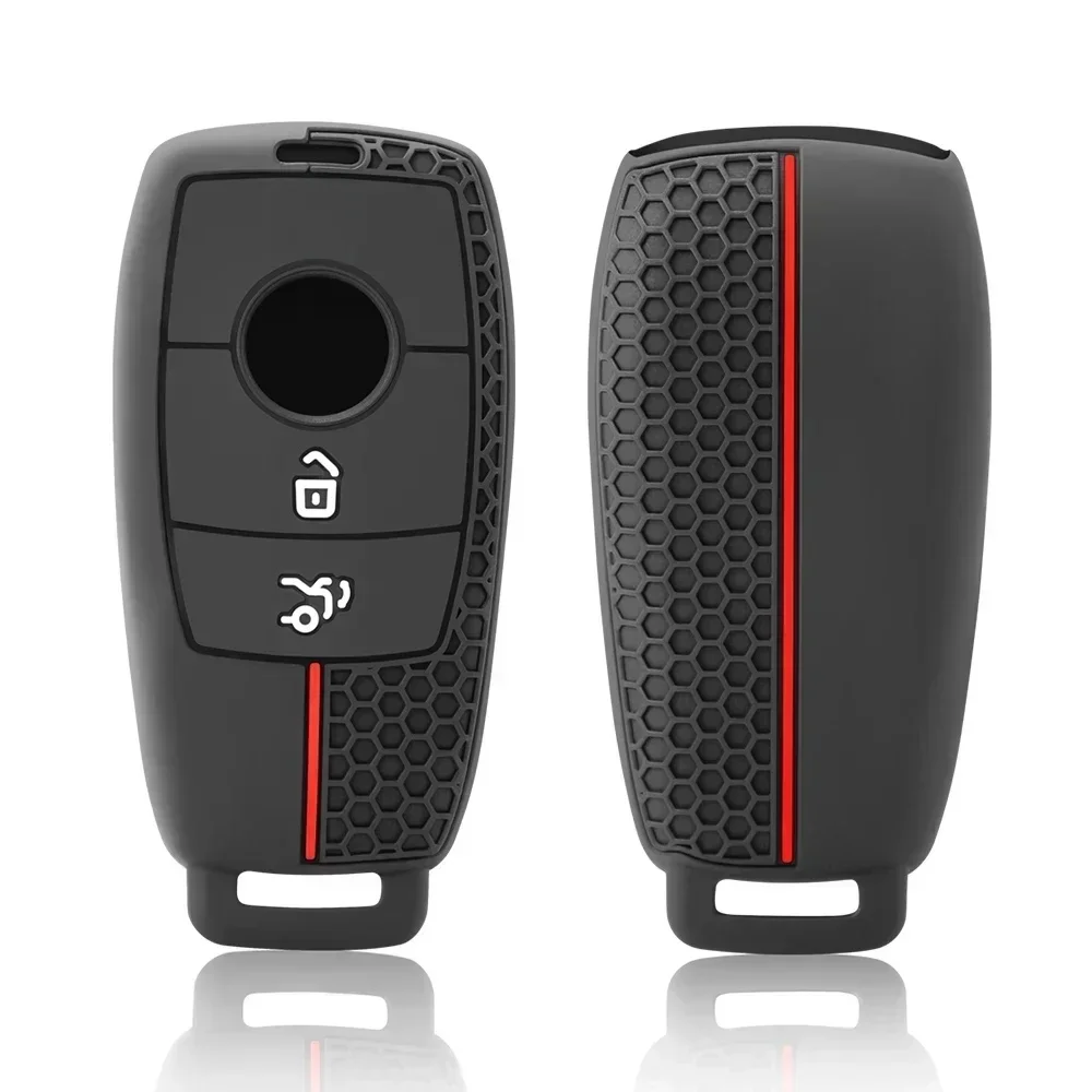 Housse de protection en Silicone pour clé télécommande de voiture, pour Mercedes Benz A C E S G classe GLC CLE CLA GLB GLS W177 W205 W213 W222 X167 AMG