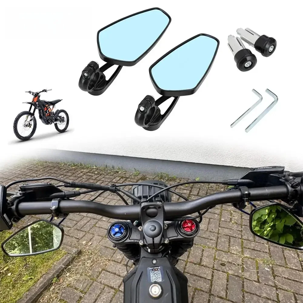 AliExpress JFGRACING Motorcycle Handlebar Rearview Mirror Retro Round Side Mirror For Surron Sur-Ron Lighebee Light Bee S X Electric Dirt Bike