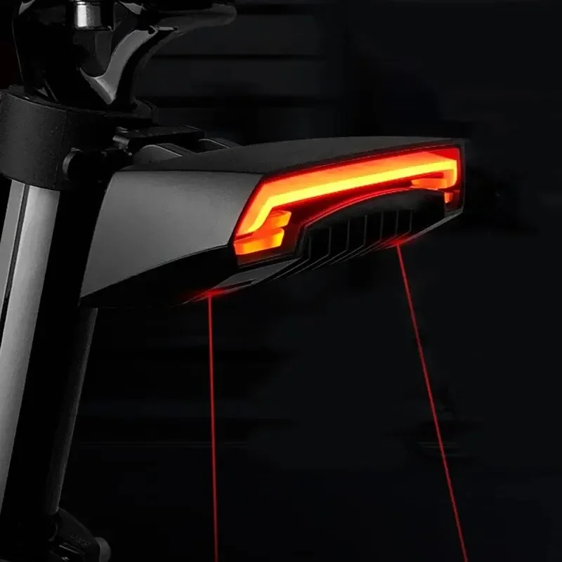 AliExpress NONE Meilan X5 Smart Brake Bicycle Rear Taillight Bike Remote Wireless Light Turn Signal LED Beam USB Chargeable Cycling Tail Light