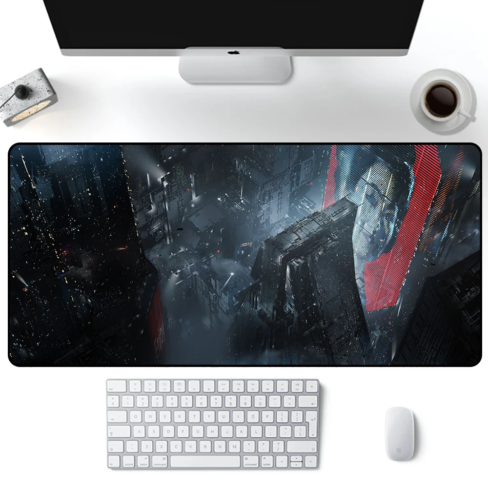 Blade runner 2049 mouse pad grande gaming mousepad pc gamer xxl computador escritório mouse tapete teclado tapete de mesa portátil mausepad