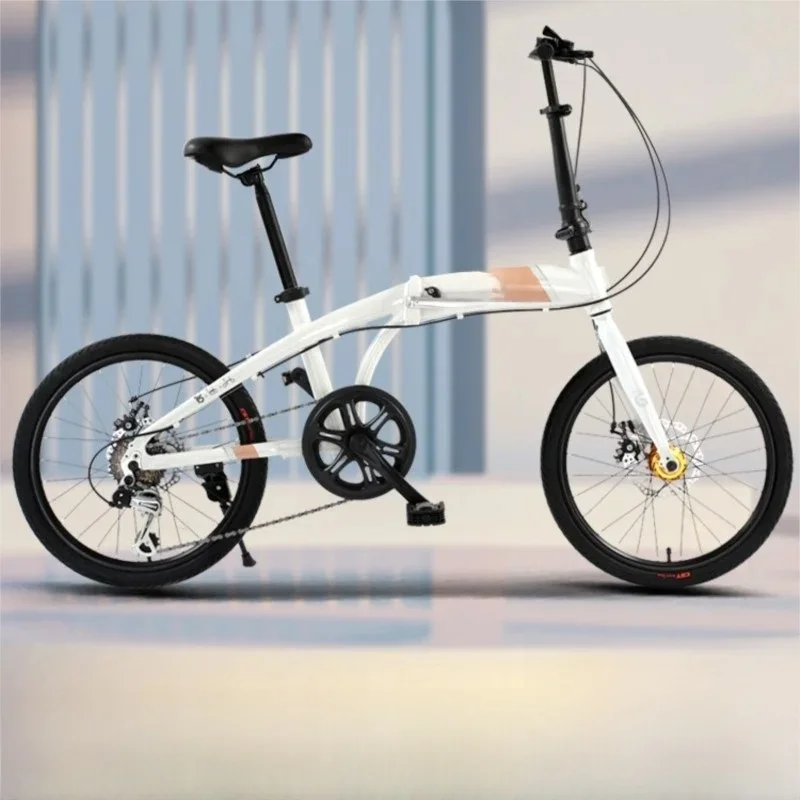AliExpress 20 Inch Men's And Women's Mobility Bicycle Aluminum Alloy Frame Folding Bicycle Students 7 Speed Variable Disc Brake Bicycle