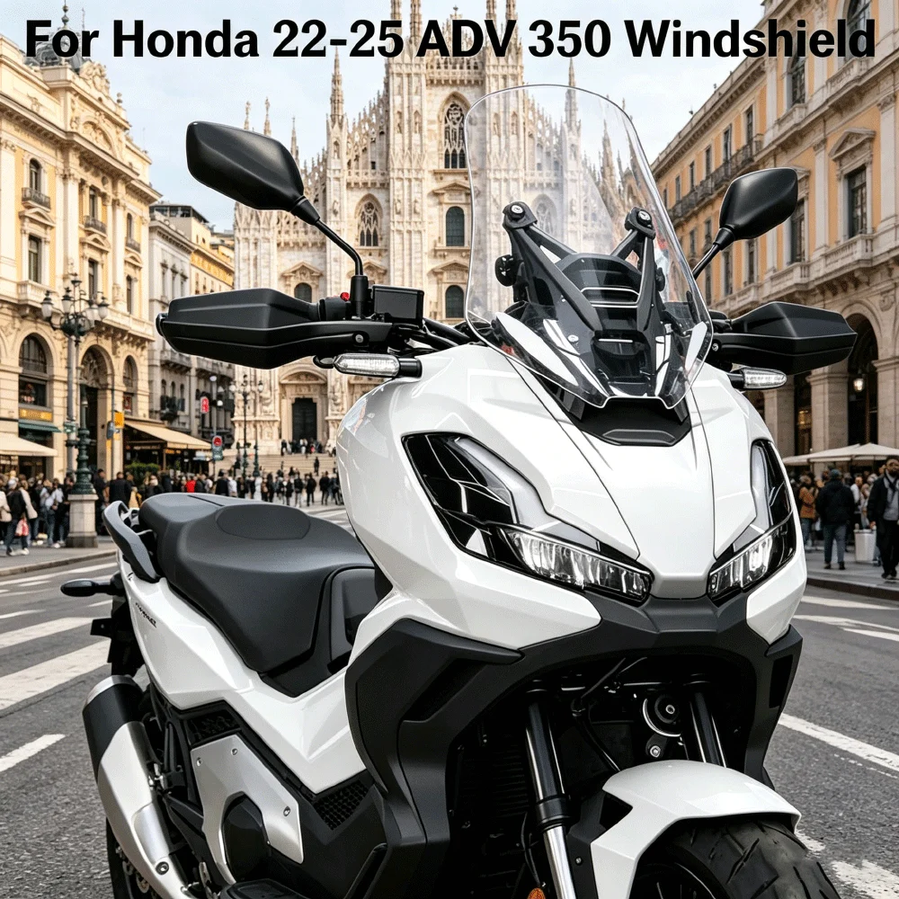 

Honda ADV 350 22-25 Motorcycle Front Windshield, Wind & Rain Protection Deflector Sunshade Chest Protector, Durable Modification