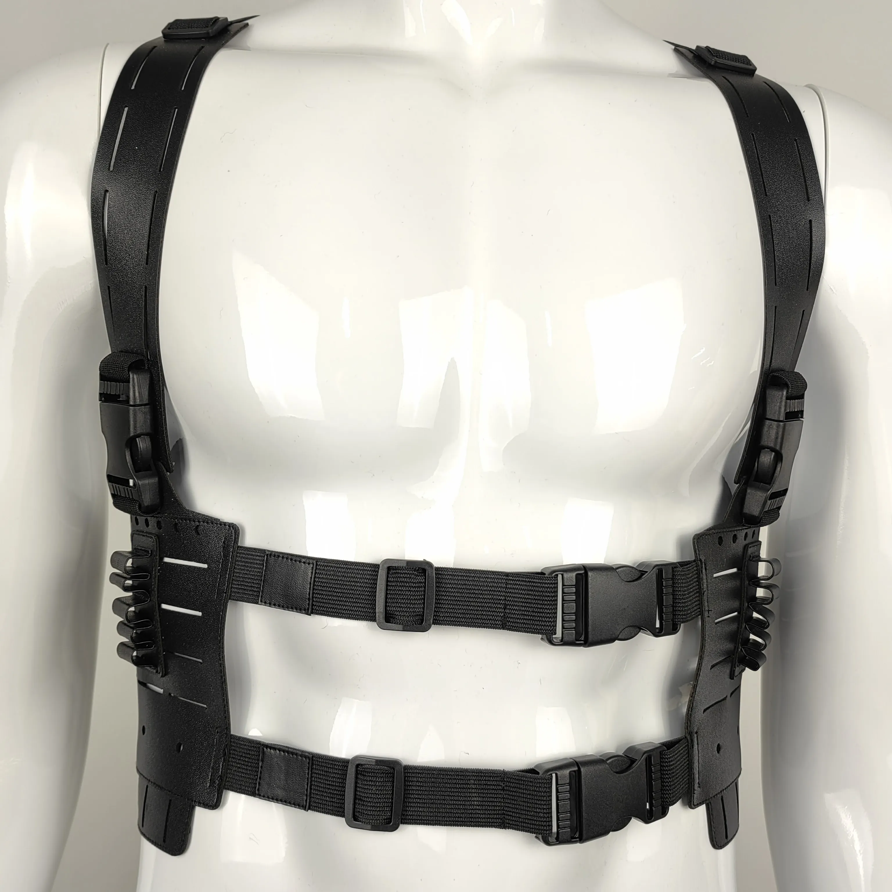 QX Tactical Shoulder Harness Adjustable Vest Strap Quick Release Cosplay Gear Accessory Outdoor Sports Training Apparel - view 6