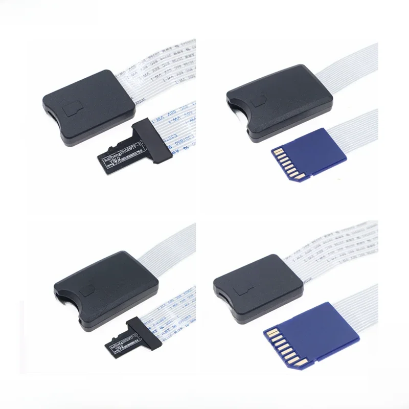 Rallonge de câble adaptateur TF mâle femelle vers Micro SD femelle mâle, lecteur de carte, rallonge pour voiture, GPS, téléphone, TV, caméra, 48cm, 25cm