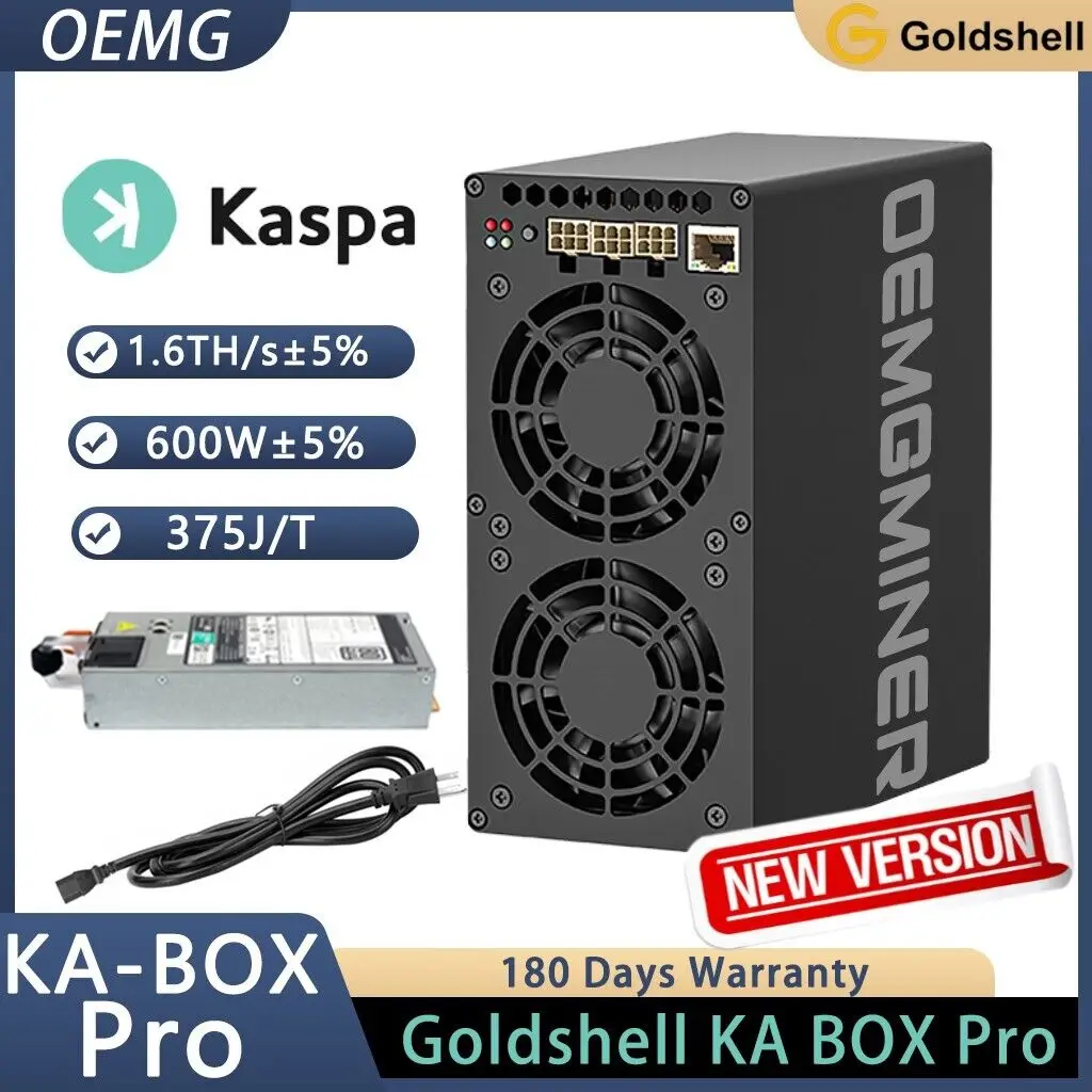 

BR BUY 3 GET 2 FREE Goldshell KA Box Pro Kaspa Miner 1.6th/s 600W Home Mining с блоком питания в наличии