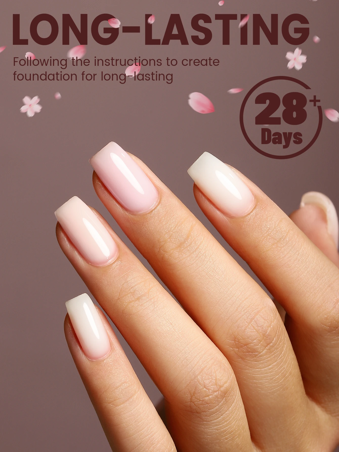 Zestaw lakierów hybrydowych YOKEFELLOW Jelly Gel, 10 ml, zestaw lakierów nude, mleczny nude, prześwitujący róż, lakier hybrydowy UV do zmywania, 6 sztuk