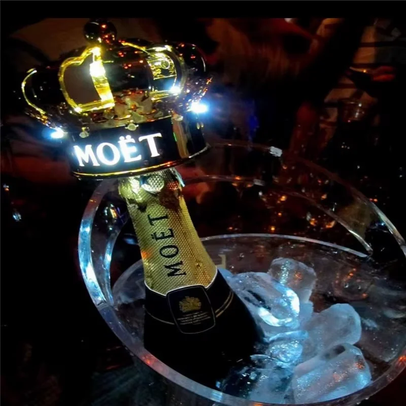 SPARKLER LED CROWN LED PER NIGHTCLUBS SENZA LOGO BOTTLE PRESENTER GLORIFICATORE