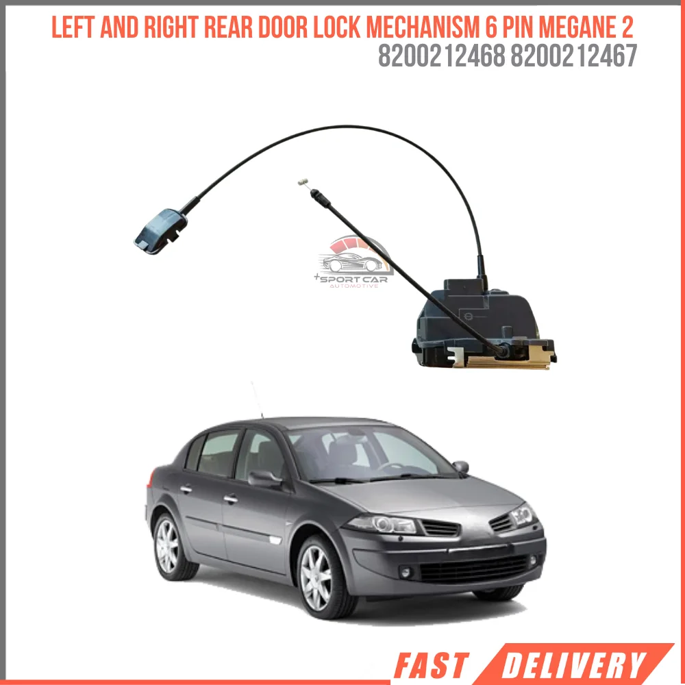 

For Left and right rear door lock assembly 6 Pin 8200212468 8200212467 Megane 2 high quality reasonable price