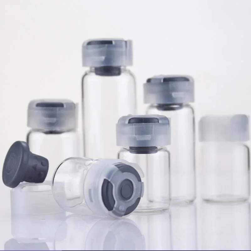 20szt 3ml 5ml 10ml Przenośna szklana butelka na perfumy Pusta butelka na olejki eteryczne Szklana fiolka na leki z odchylaną nakrętką — zdjęcie 2