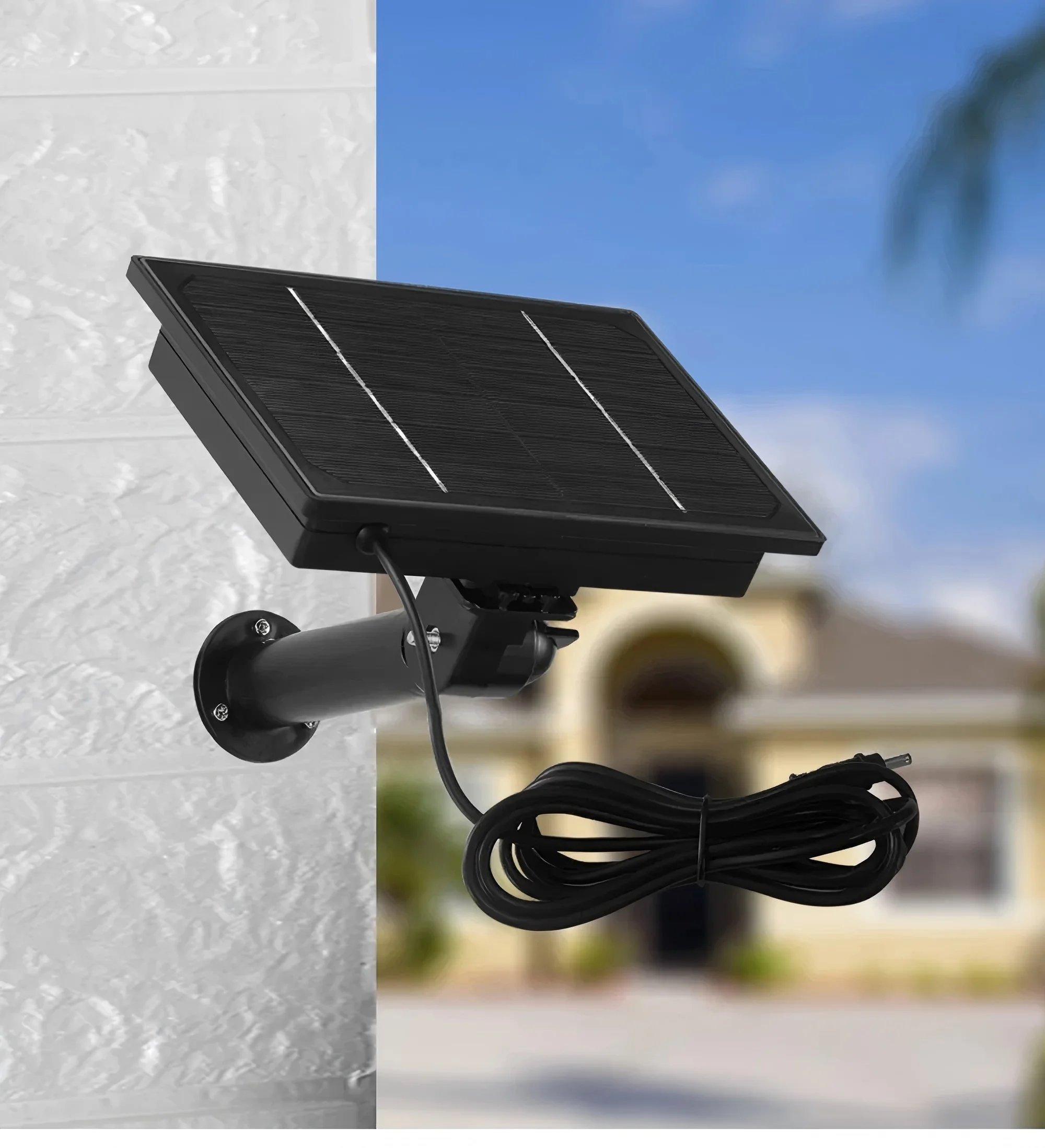 6V 4W Solar Battery Charger For Security Camera Portable Solar Power Bank 4W Solar Panel Charger DC 5521 With Remote Control