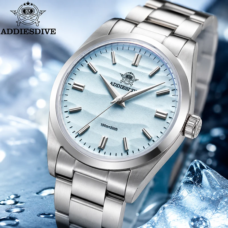 ADDIESDIVE 2026 Quartz Wristwatch for Woman New Luxury VH31 36mm 5Bar Waterproof Sport 316L Stainless Steel Diving Ladies Watch