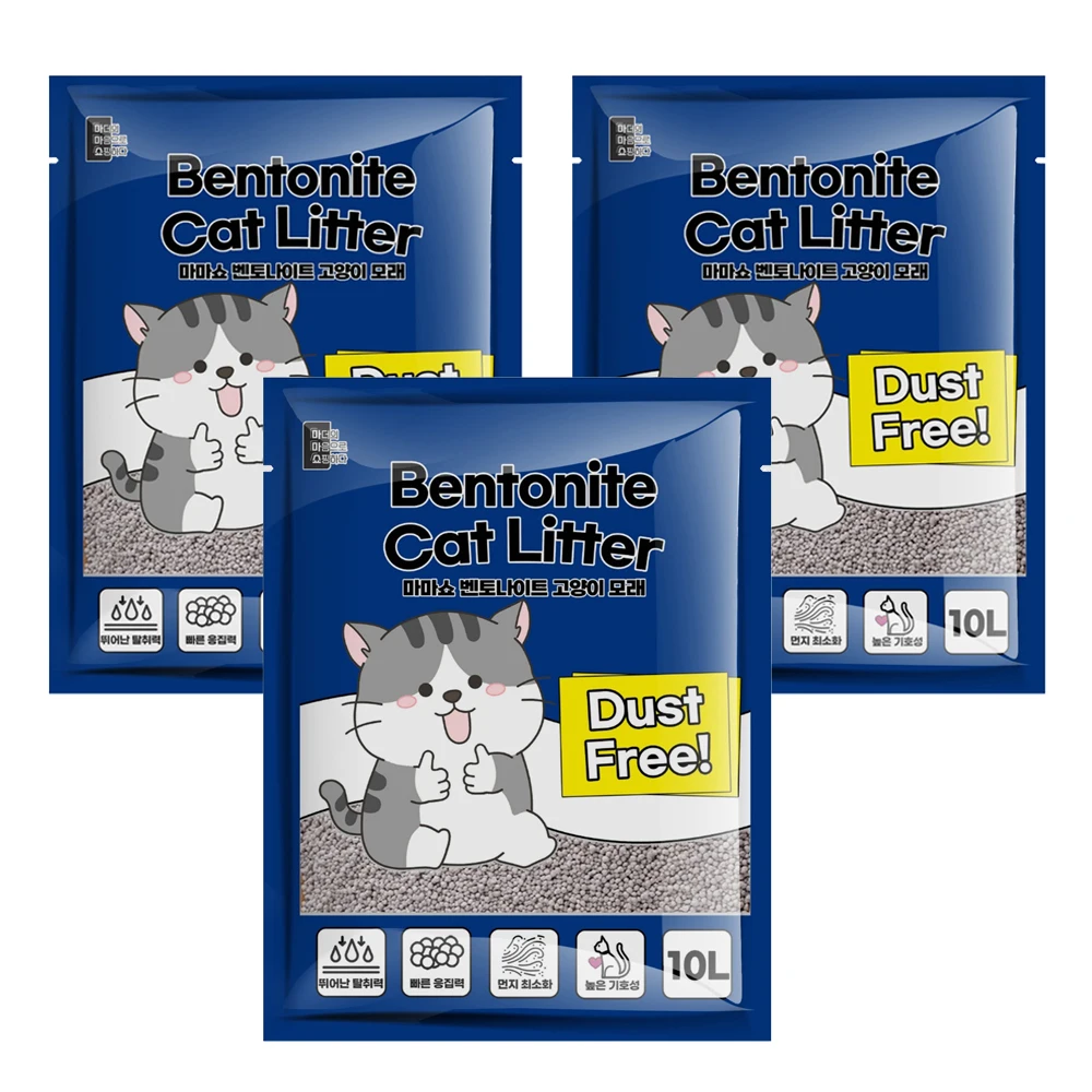 Mama Show Bentonite Cat Litter 10L X 3 Colección Venta