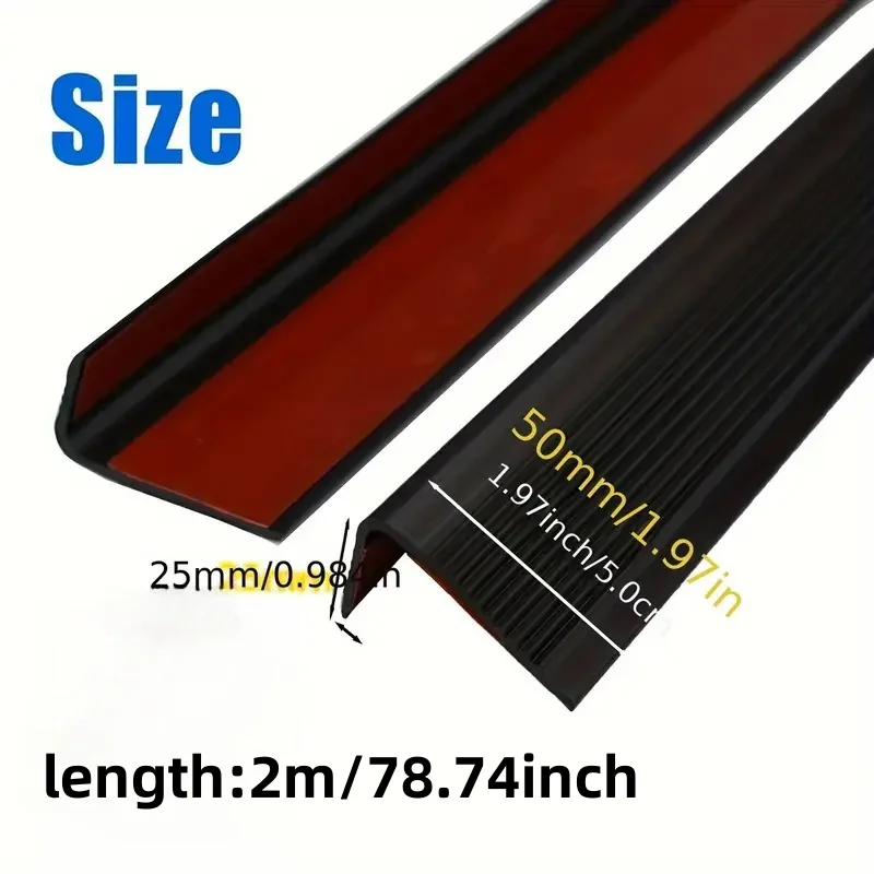 1PC 39.37/78.74inch Stair Edge Protector Non-slip Stair Nose Edging Self-Adhesive Stair Edge Trim L-Shape Step Edge