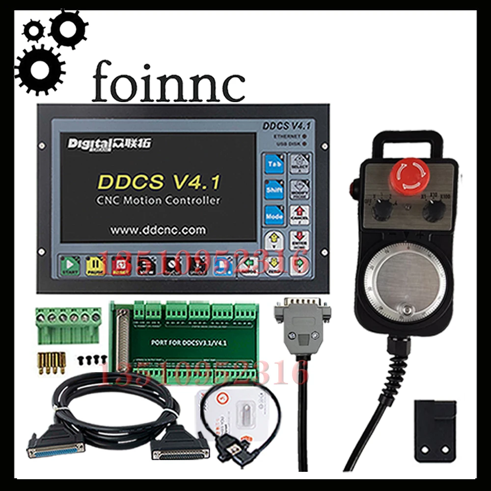 

Ddcsv3.1/Ddcsv4.1 3/4 Axis G Code Cnc Offline Independent Controller For Engraving And Milling Machine Ddcs V3.1+handwheel Mpg