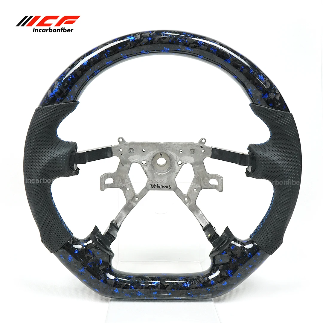 

Руль из настоящего углеродного волокна для Nissan Y61, индивидуальный кованый руль из углеродного волокна