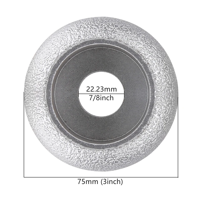 Imagem -04 - Vacuum Soldadas Diamante Mão Perfil Roda Abrasivo Disco de Moagem Coluna Romana Versery 75 mm 10 mm 15 mm 20 mm 25 mm 30 mm 35 mm 40 mm 22 Milímetros