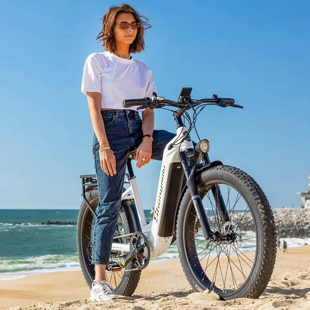 Shengmilo-Vélo électrique de ville MX06 de 1000W pour adulte, bicyclette urbaine de 26 pouces, batterie de 48V 17,5 Ah