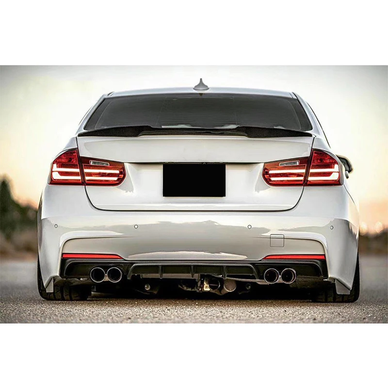 Carbon Fiber Rear Spoiler for BMW M3 F30 F80 2013-2018 FRP Rear Trunk Spoiler Lip Guide Wing Lip Rear Wing Body Kit