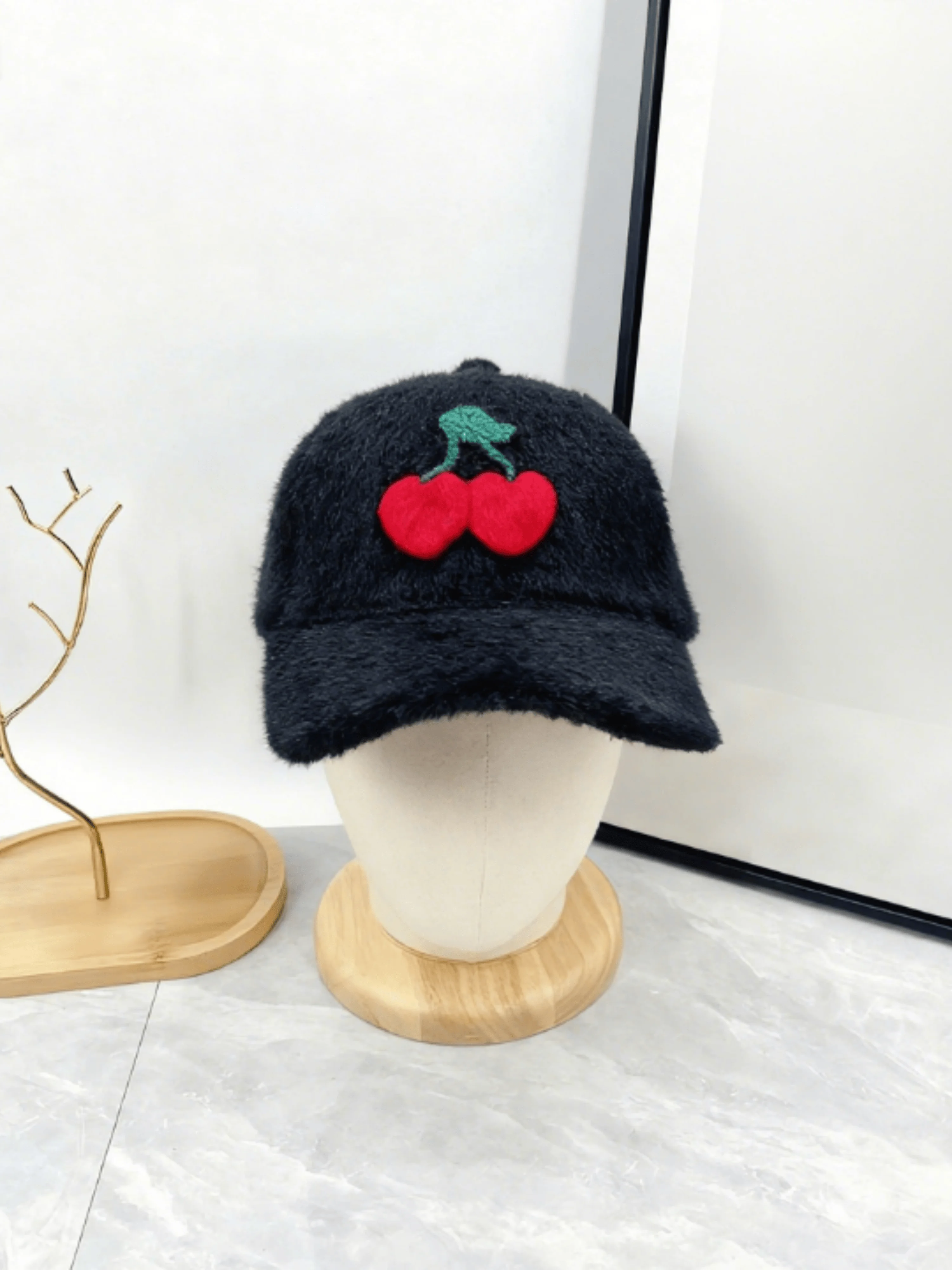 

New Women's Baseball Cap Cherry Lamb Wool Series Fashion High Quality 2025 Female Hat XUANY012-050