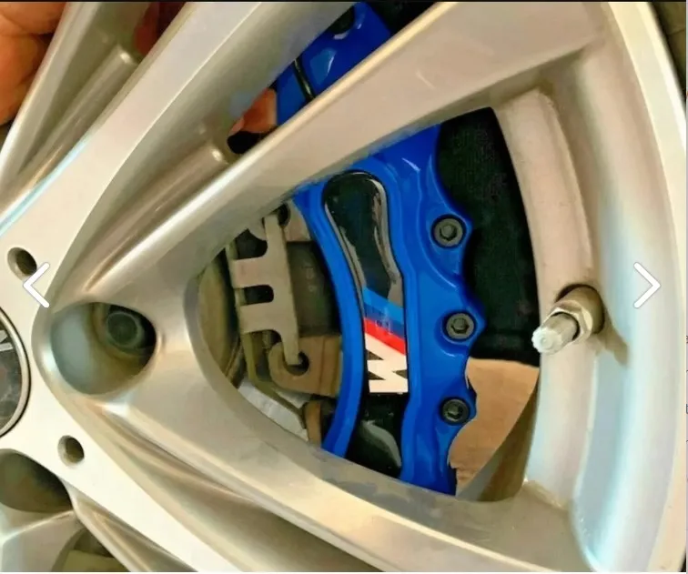 Blue Caliper Cover 4 Pieces with M Logo for BMW vehicle