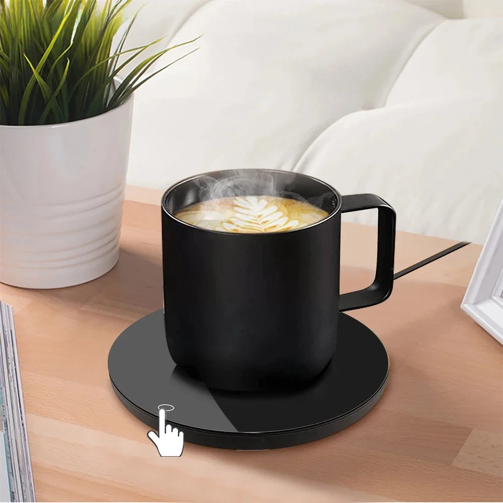 Kaffeetassenheizung Tassenwärmer USB-Heizkissen Elektrische Milch Tee Wasser Thermostat Untersetzer Tassenwärmer für Home Office Schreibtisch DC 5V