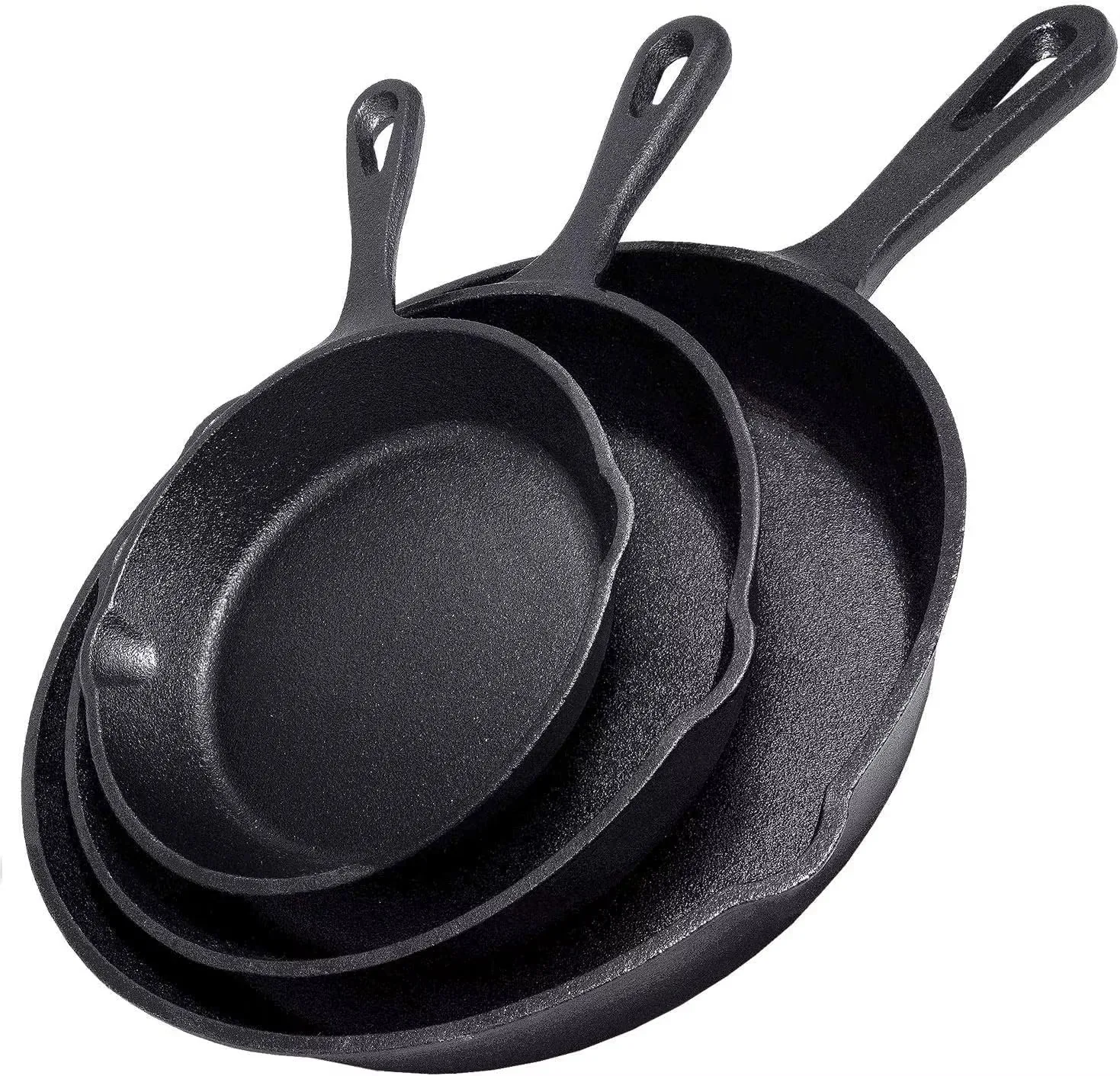 Cast Iron Skillet - Набор из 3 чугунных сковород размером
