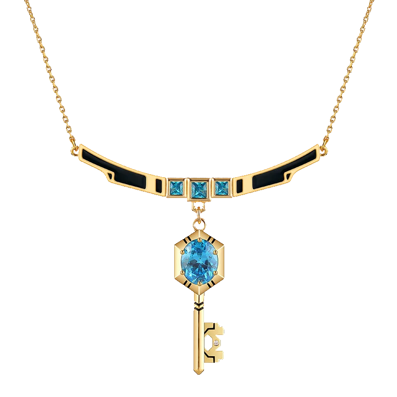 

LOVEBUFF League of Legends LOL Hex Technology Key Pendant Necklace
