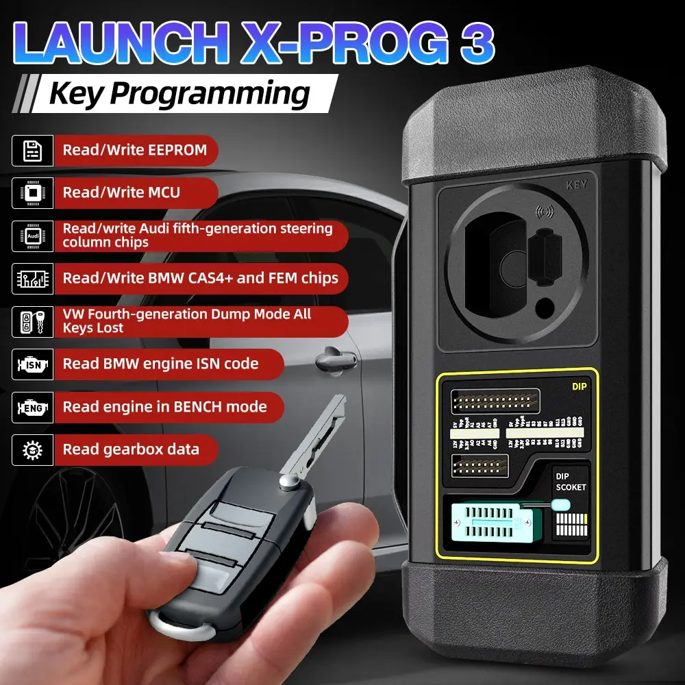 LAUNCH X431 X-PROG 3 Car Key Programmer Obd2 Scanner XPROG3 Advanced Immobilizer & Auto Programmer XPROG 3 Chip Reader