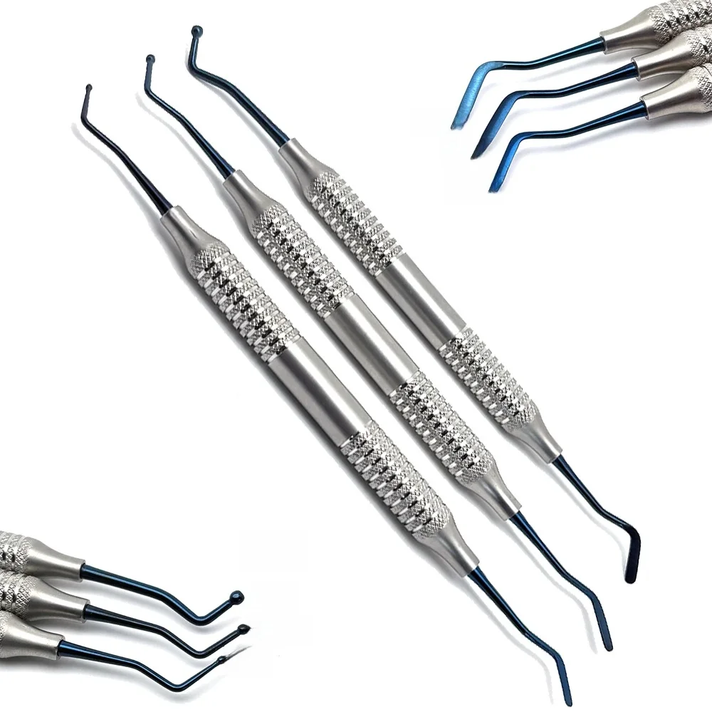 3 szt. Żywica kompozytowa dentystyczna szpatułka do napełniania żywicy zestaw do napełniania narzędzia do naprawy dentysty narzędzia do odbudowy stomatologii Instrument — zdjęcie 2