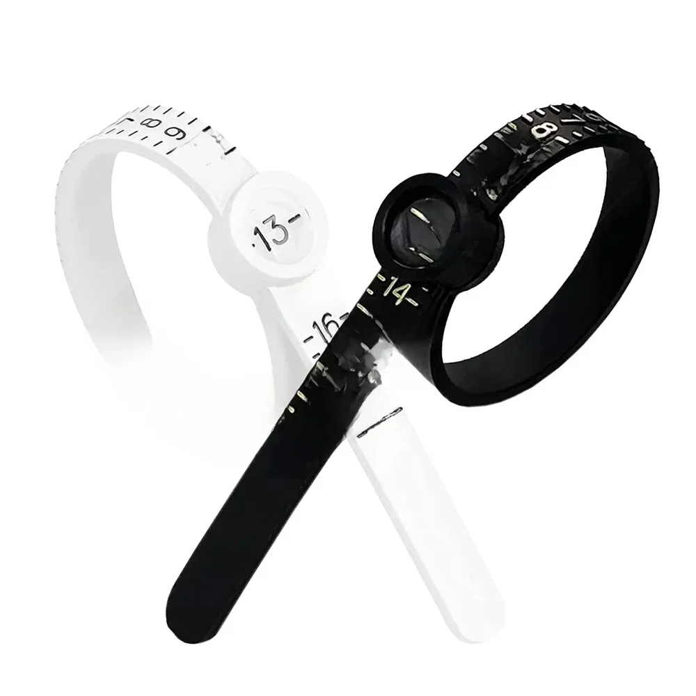 Testeur d'anneau réglable avec loupe, tableau de taille US/UK/EU/HK, outil de mesure de doigt réutilisable pour une dimension précise de l'anneau
