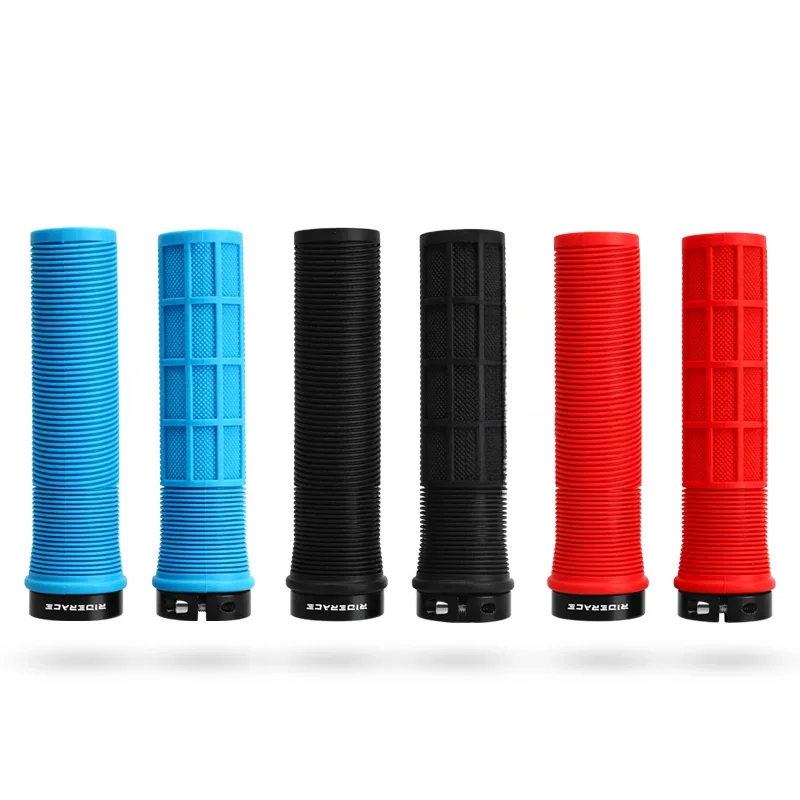 AliExpress riderace RIDERACE Bicycle Grips Lock on Mountain Bike Handle Bar Cover TPR Rubber Shockproof Non-Slip Ergonomic Cycling Handlebar Grip