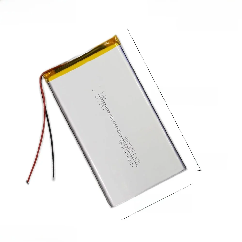 3.7V 8000mAh Polymer Rechargeable Lithium Lipo Battery 8065113 For GPS PDA MID PDF Power Bank Tablet PC battery 7565113 battery