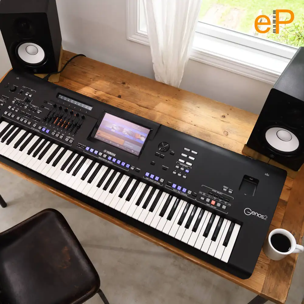 DR KAUFEN SIE 2, ERHALTEN SIE 1 Yam_aha Genos 2-Workstation-Tastatur MIT KOMPLETTEN ZUBEHÖR