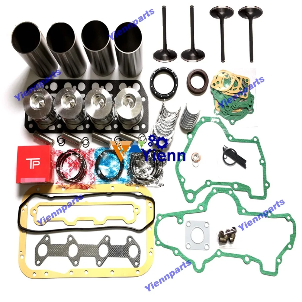 For Mitsubishi K4F Overhaul Rebuild Kit Fit MT25 Tractor S&B15W S&BX1 Excavator Digger Machine Diesel Engine Spare Parts