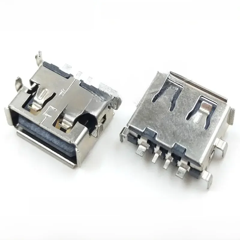 USB 2.0 typ A kobieta AF 11.0 krawędź prosta tonący 1.9MM krótki korpus 4 stopy prosto wkładanie płyty 4PIN spawanie PCB DIY — zdjęcie 2