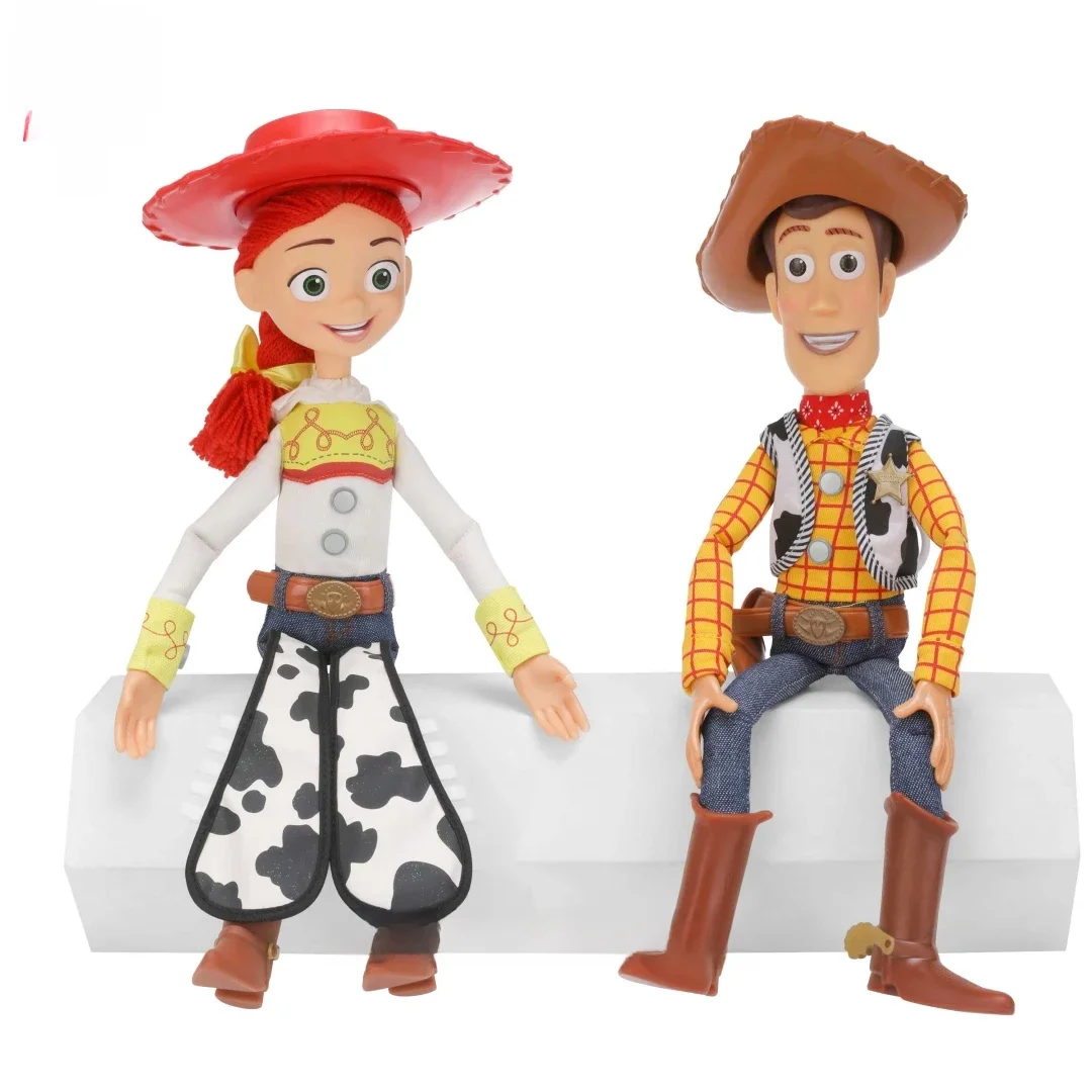Disney Toy Story 4 Talking Action Figures para Crianças, Woody, Jessie, Coleção de Decoração Anime,