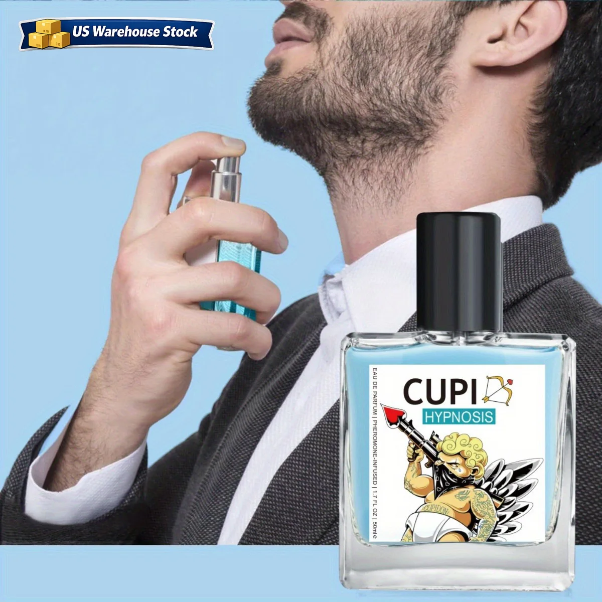 Cupid hypnosis eau de cologne phéromones pour homme parfum durable_voghion.com