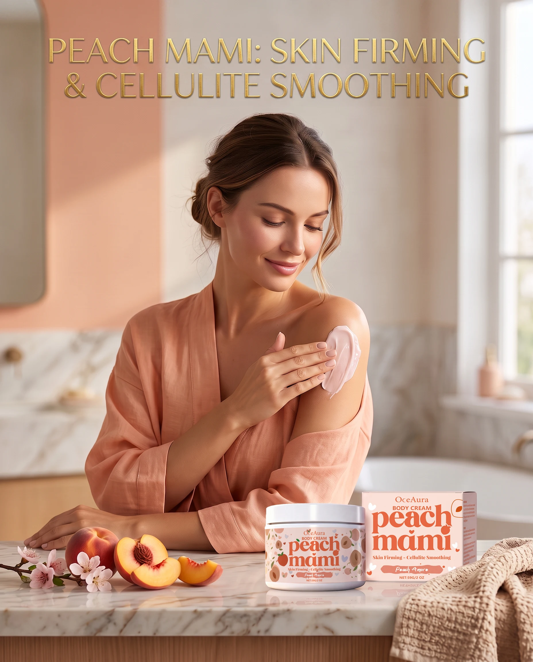 OceAura Body Cream Daily Nourishing Moisturizing Improve Dryness Lift Firming Lightening Elasticity Increased Body Lotion Skin Care