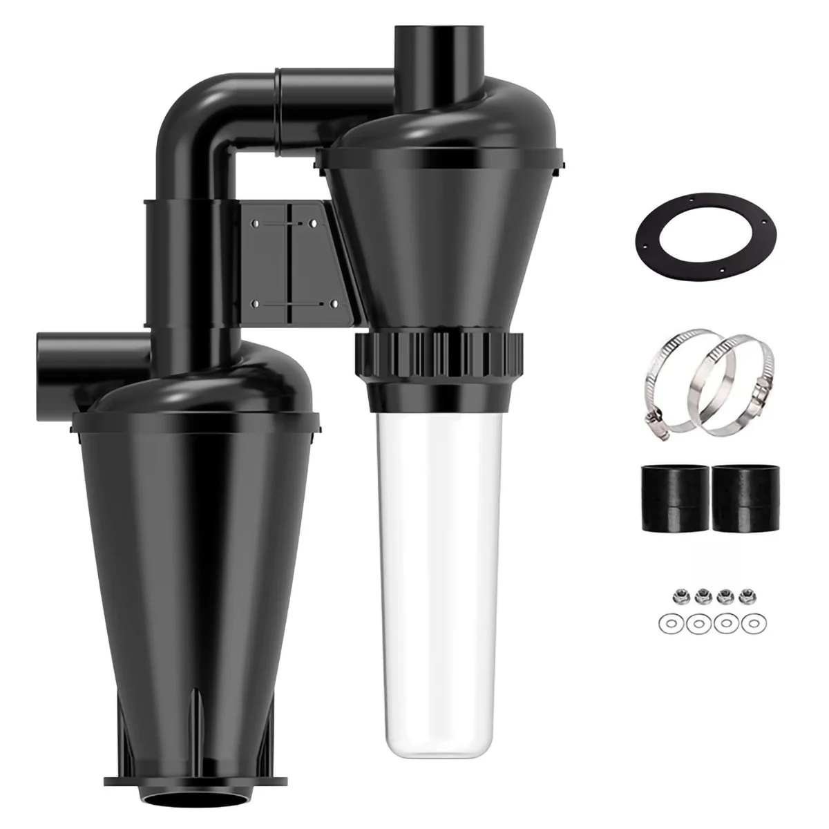 Doppelte Filtration – Zyklon-Staubsammler, 50 mm/2 Zoll DIY Turbolader-Holzbearbeitungsfilter,