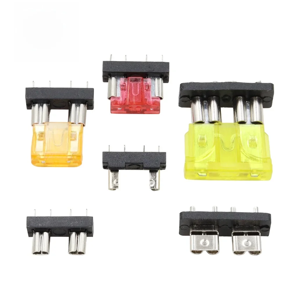 5 SZTUK Samochodowy uchwyt bezpiecznika łodzi Średni Mały Mini Samochodowy bezpiecznik 32V do płytki PCB 2A 3A 5A 7.5A 10A 15A 20A 25A 30A 35A 40A — zdjęcie 2