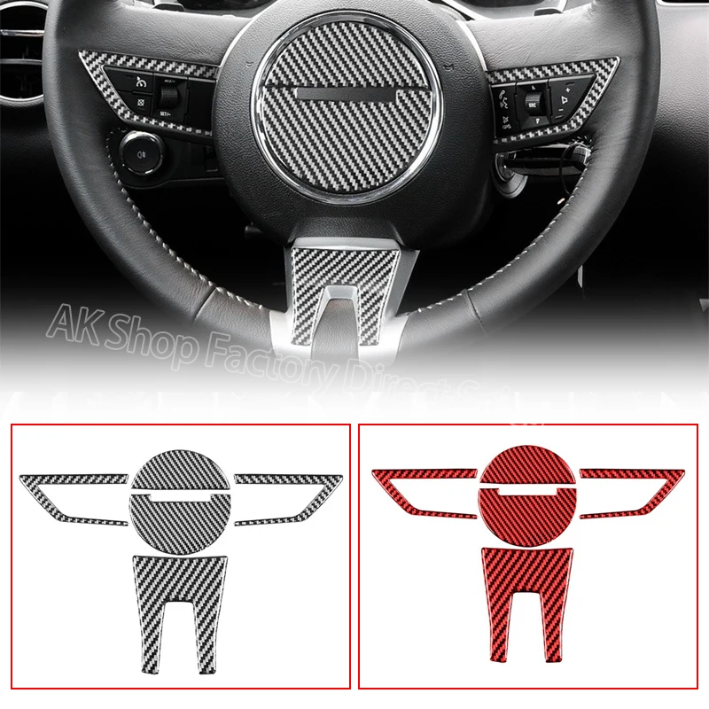 

Мягкие пуговицы из углеродного волокна на руль для Chevrolet Camaro 2010-2015, наклейка на панель, украшение автомобиля, аксессуары для интерьера