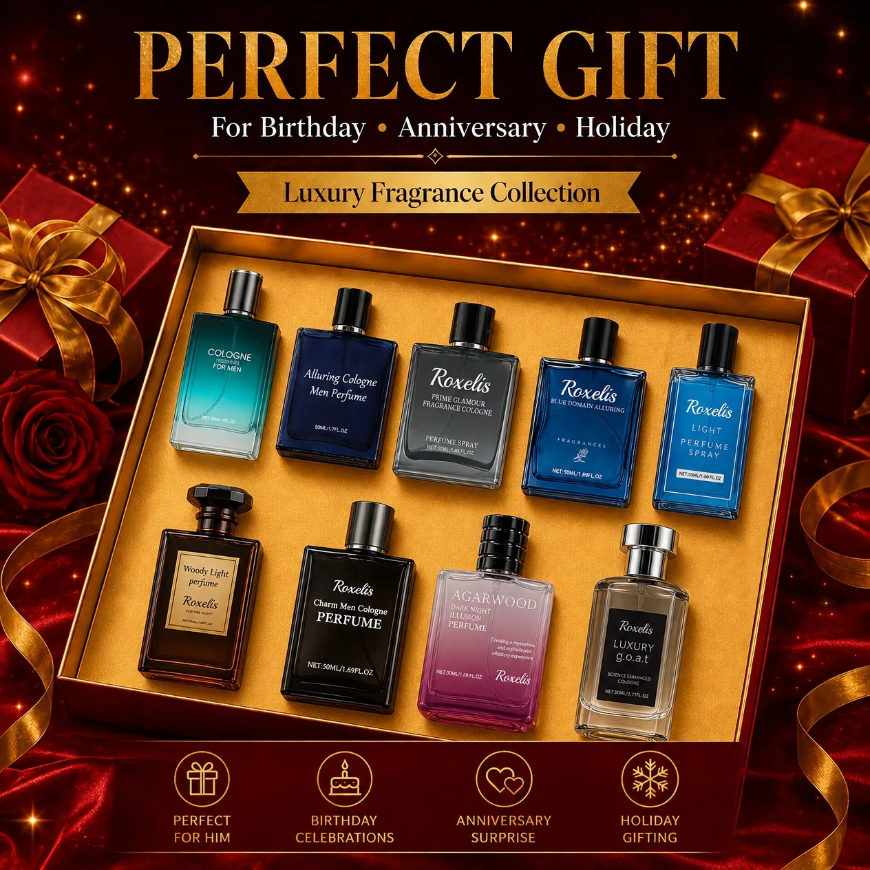 Luxury Skincare Shop - 1 bottiglia di colonia da uomo